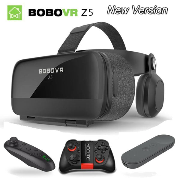 NEW Global Version BOBOVR Z5 Virtual Reality Headset VR Box 3D glasses Cardboard for Daydream smartphones Full package  GamePad