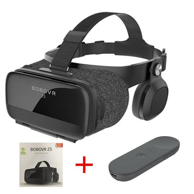 NEW Global Version BOBOVR Z5 Virtual Reality Headset VR Box 3D glasses Cardboard for Daydream smartphones Full package  GamePad