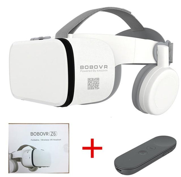 2019 Newest Bobo vr Z6 VR glasses Wireless Bluetooth Earphone VR goggles Android IOS Remote Reality VR 3D cardboard Glasses