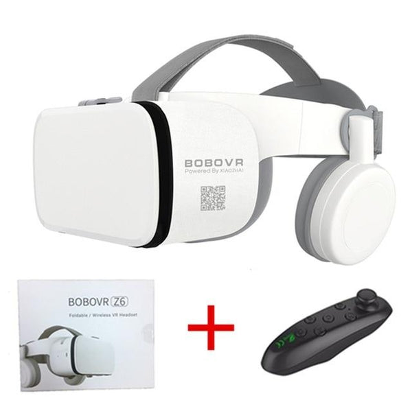 2019 Newest Bobo vr Z6 VR glasses Wireless Bluetooth Earphone VR goggles Android IOS Remote Reality VR 3D cardboard Glasses