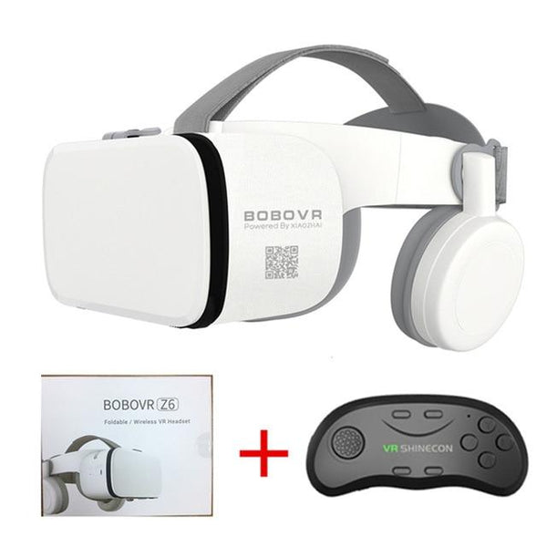 2019 Newest Bobo vr Z6 VR glasses Wireless Bluetooth Earphone VR goggles Android IOS Remote Reality VR 3D cardboard Glasses