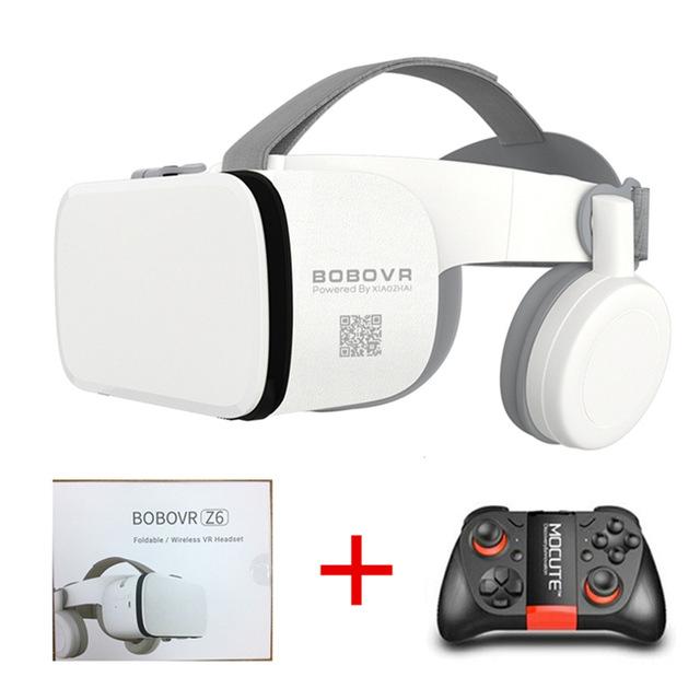 2019 Newest Bobo vr Z6 VR glasses Wireless Bluetooth Earphone VR goggles Android IOS Remote Reality VR 3D cardboard Glasses