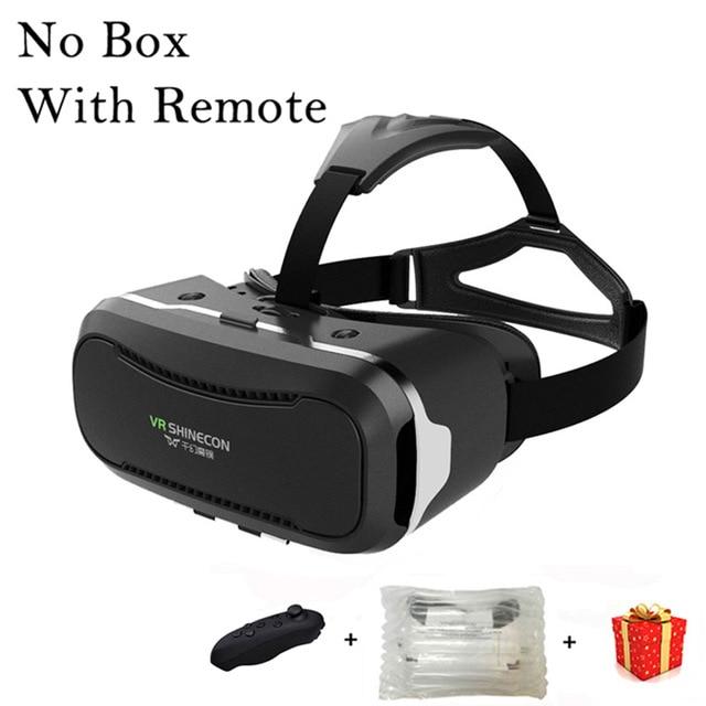 VR Shinecon 2.0 2 II VR Casque Headset Video 3 D 3D Virtual Reality Glasses Goggles For iPhone Android Smartphone Helmet Smart