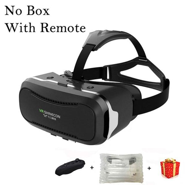 VR Shinecon 2.0 2 II VR Casque Headset Video 3 D 3D Virtual Reality Glasses Goggles For iPhone Android Smartphone Helmet Smart