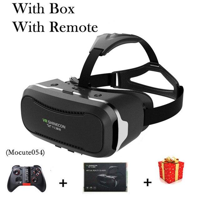 VR Shinecon 2.0 2 II VR Casque Headset Video 3 D 3D Virtual Reality Glasses Goggles For iPhone Android Smartphone Helmet Smart