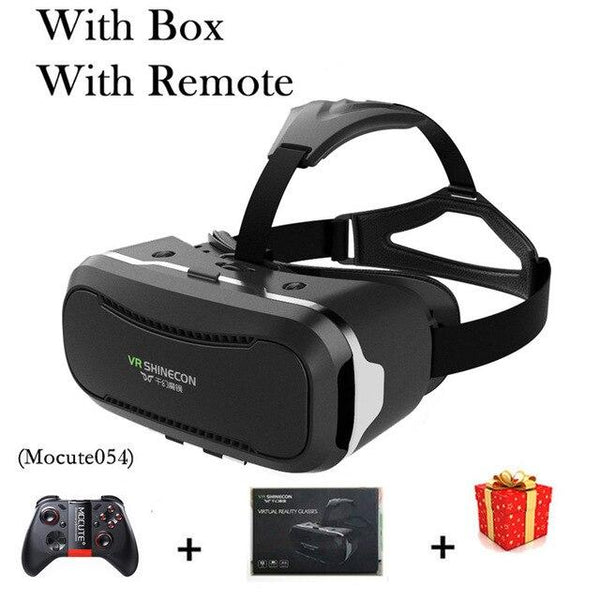 VR Shinecon 2.0 2 II VR Casque Headset Video 3 D 3D Virtual Reality Glasses Goggles For iPhone Android Smartphone Helmet Smart