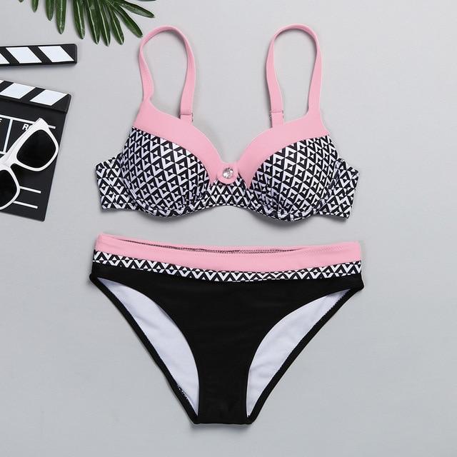 Push Up Bikini Set S-XXL Swimming Suit Women Swim Wear Bathing Suit Women Swimwear For Women Bather Sexy Swimming Suit Plavky #N