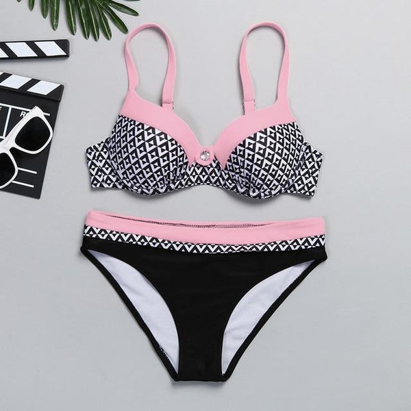 Push Up Bikini Set S-XXL Swimming Suit Women Swim Wear Bathing Suit Women Swimwear For Women Bather Sexy Swimming Suit Plavky #N