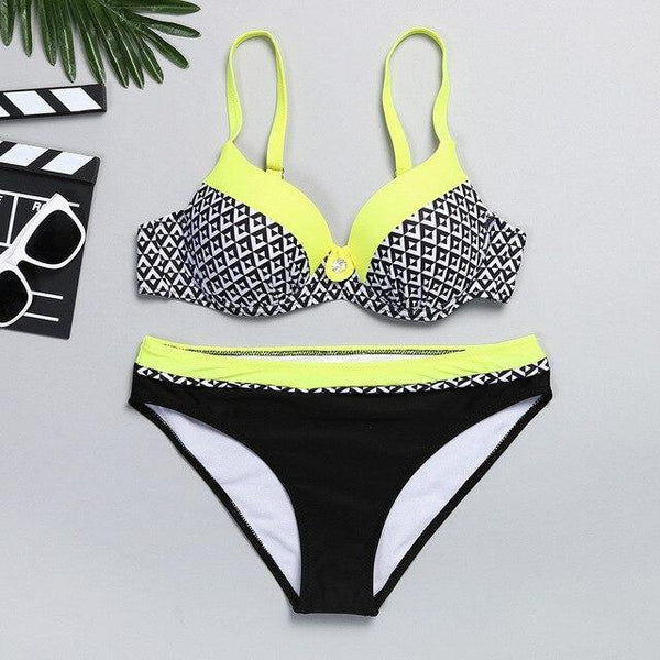 Push Up Bikini Set S-XXL Swimming Suit Women Swim Wear Bathing Suit Women Swimwear For Women Bather Sexy Swimming Suit Plavky #N