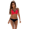 ESSV 2019 Bikini Women Swimsuit Push Up Swimwear Criss Cross Bandage Halter Bikini Set Beach Bathing Suit Swim Wear S~XXL