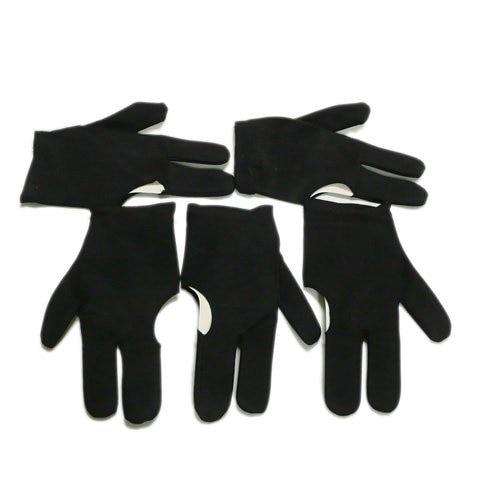PROMOTION!New UK  5 Black Billiards Pool Snooker Cue Shooters 3 Fingers Gloves