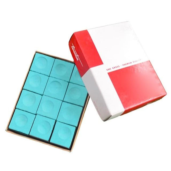 High Quality 12Pcs Snooker Billiard Chalks Pool Cue Stick Chalk Oily Dry Billiard No-slip Chalk Indoor Sport Accessories