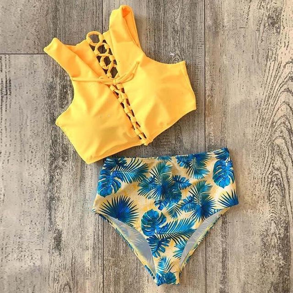 2019 Sexy Bikini Swimwear Women Swimsuit Push Up Biquini Brazilian Bikini Set Tie Up Summer Beach Wear Print Bathing Suit Female