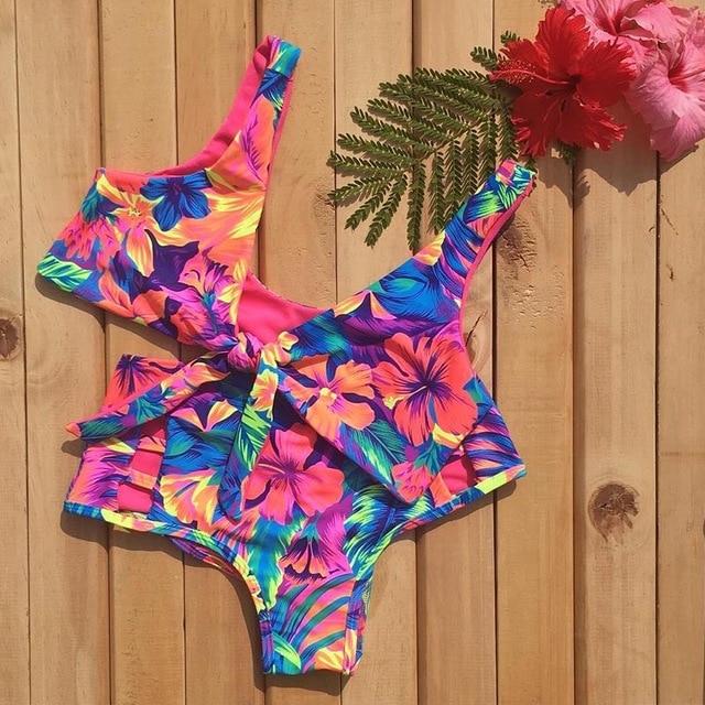 2019 Sexy Bikini Swimwear Women Swimsuit Push Up Biquini Brazilian Bikini Set Tie Up Summer Beach Wear Print Bathing Suit Female