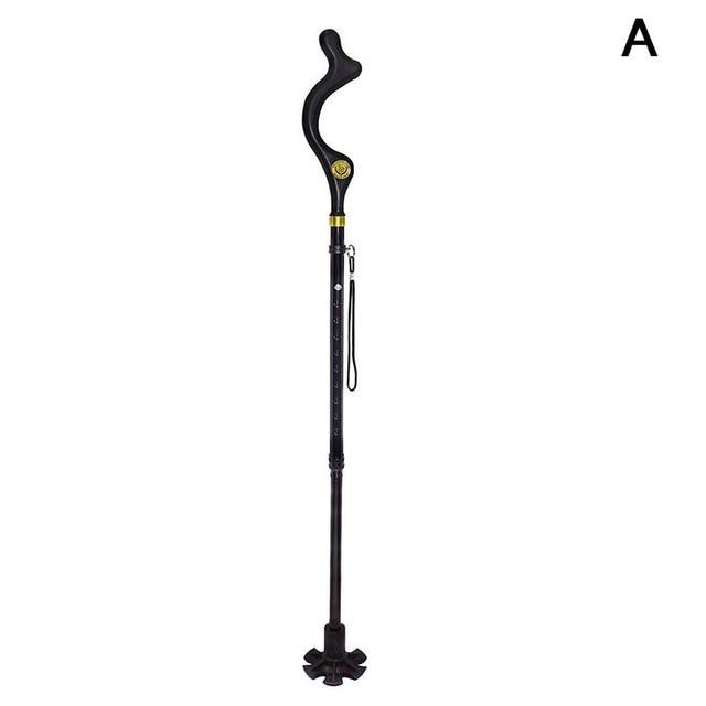 Safety Elderly Walking Stick Telescopic Canes Crutch Staff Folding Grip Hiking Walk Mens posture cane hiking poles crutches