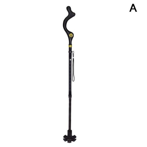 Safety Elderly Walking Stick Telescopic Canes Crutch Staff Folding Grip Hiking Walk Mens posture cane hiking poles crutches