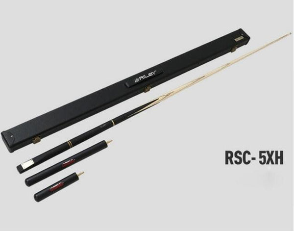 RILEY Ash Wood 3/4 Snooker Cue 9.5mm Tip 2 Extensions with Snooker Cue Case Set Professional Handmade Billiard Stick Kit China