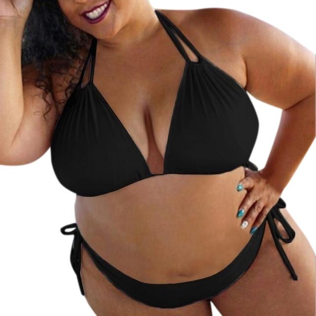 2019 Womens high waist Bikini Set High Waist New Womens Bikini Set Plus Size Padded Bra Swimwear Swimsuit 2XL 3XL 4XL 5XL Z0515