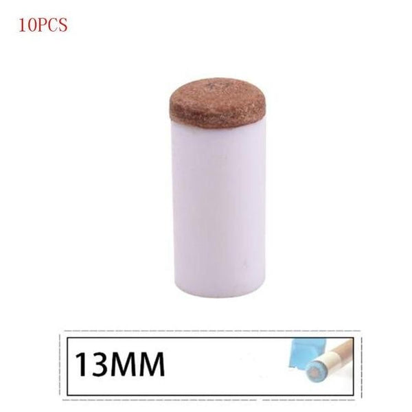 Mounchain  10Pcs/set Cue Tips Billiard Replacement with Pool Cue Stick Ferrules Parts