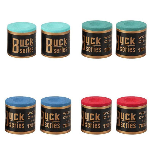 New 2pcs/set Billiard Chalks Pool Cue Stick Chalk Snooker Billiard Accessories Easy Powder Billiard Chalk Wholesale 4 Colors