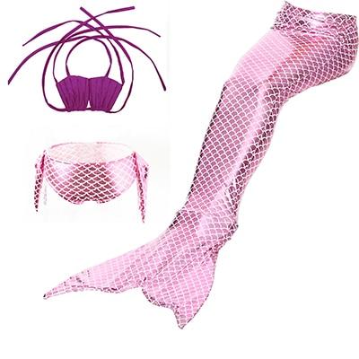 NAVSEGDA Girls Swimwear 2019 New Lovely Children Baby Bath Split Swimsuit Costume Mermaid Tail Princess Bikini Set Dress