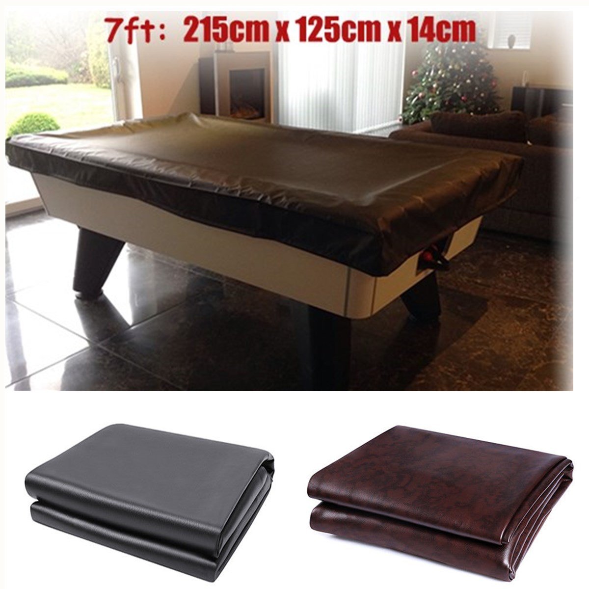 7ft Billiard Pool Table Cover Dust-proof Protective Cover Cloth for Snooker 7' Pool Table Billiard Cover  Snooker Accessory