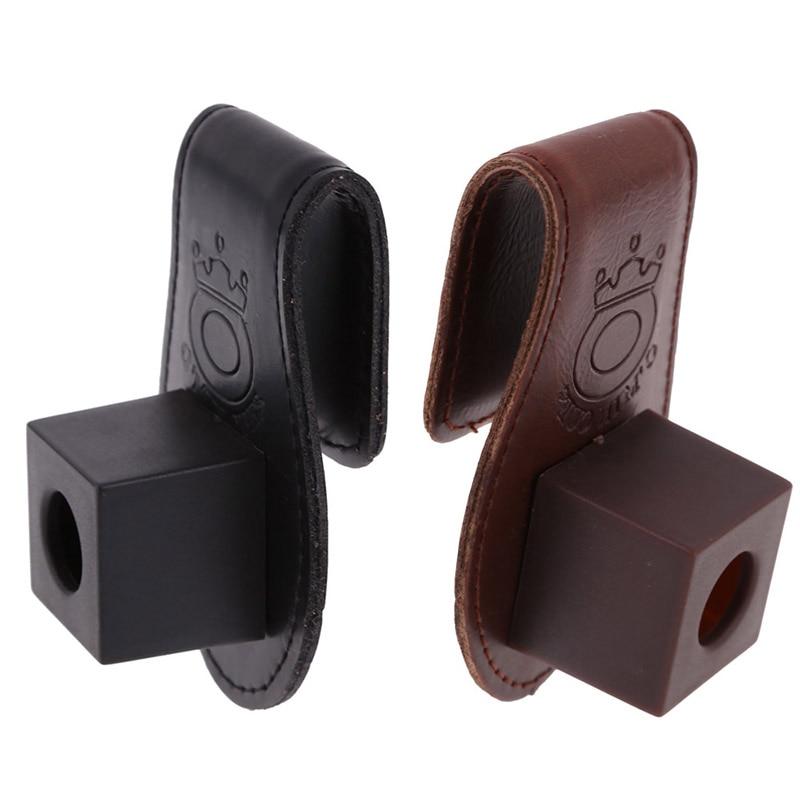2019 Wholesale Mini Pocket Eight Balls Snooker Billiards Chalk Leather Clip Bag Cue Tip Powder Holder Accessories