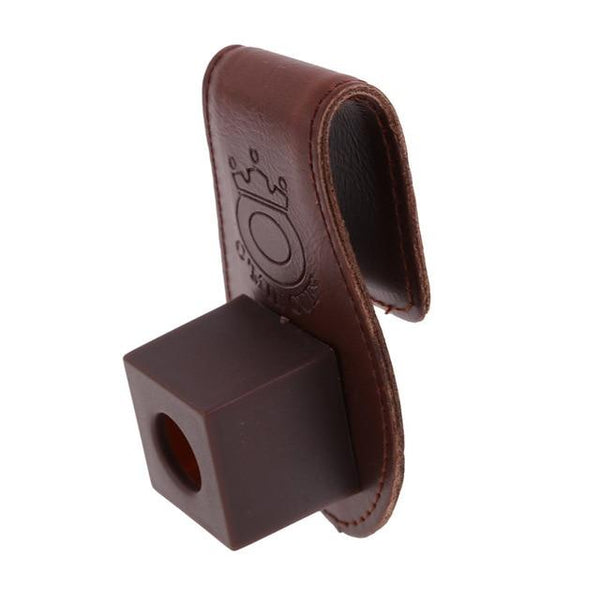 2019 Wholesale Mini Pocket Eight Balls Snooker Billiards Chalk Leather Clip Bag Cue Tip Powder Holder Accessories