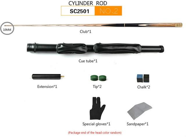 Billiard Cue Set Supplies Small Head Split British Black 8 Snooker Billiard Club Set Club Billiard Accessories