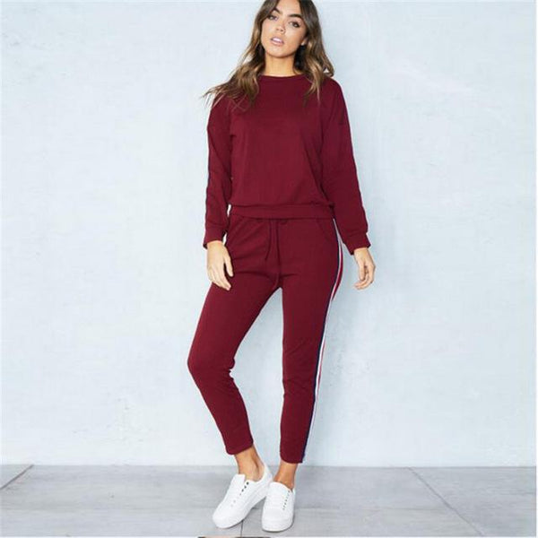 Z&P 2019 2Pcs Women Ladies Tracksuit Crop Hoodies Sweatshirt Pants Sets long-sleeved Suit  Casual Sportswear