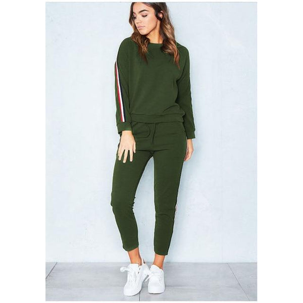 Z&P 2019 2Pcs Women Ladies Tracksuit Crop Hoodies Sweatshirt Pants Sets long-sleeved Suit  Casual Sportswear