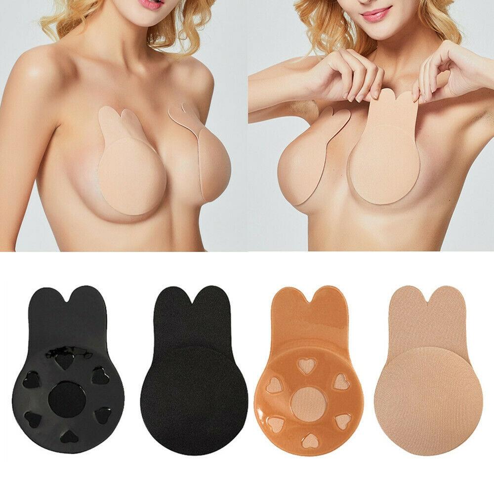 2pcs Bikini Pads Swimwear Women Bra Self Adhesive Silicone Lift Up Tape Lifting Chest Sticker Swimsuit Nipple Cover Bikinis 2019