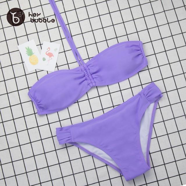 Bikini 2019 Swimwsuit Women Sexy Swimwear Push up Bikini Bandage Halter Bikini Set Low Waist Padded Beachwear Drop shipping S-XL