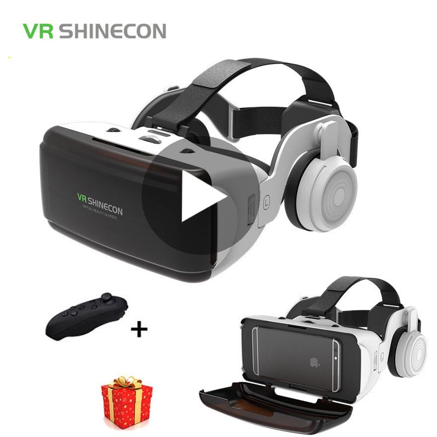 VR Shinecon G06E Casque Helmet 3D Glasses Virtual Reality Lens For iPhone Android Smartphone Smart Phone Headset Goggles 3 D Ios