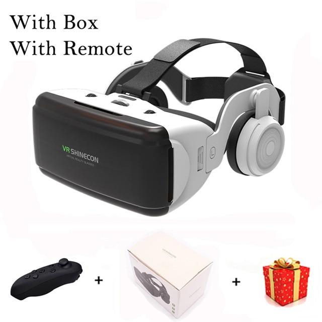 VR Shinecon G06E Casque Helmet 3D Glasses Virtual Reality Lens For iPhone Android Smartphone Smart Phone Headset Goggles 3 D Ios