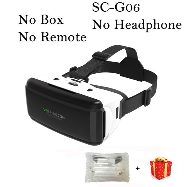 VR Shinecon G06E Casque Helmet 3D Glasses Virtual Reality Lens For iPhone Android Smartphone Smart Phone Headset Goggles 3 D Ios
