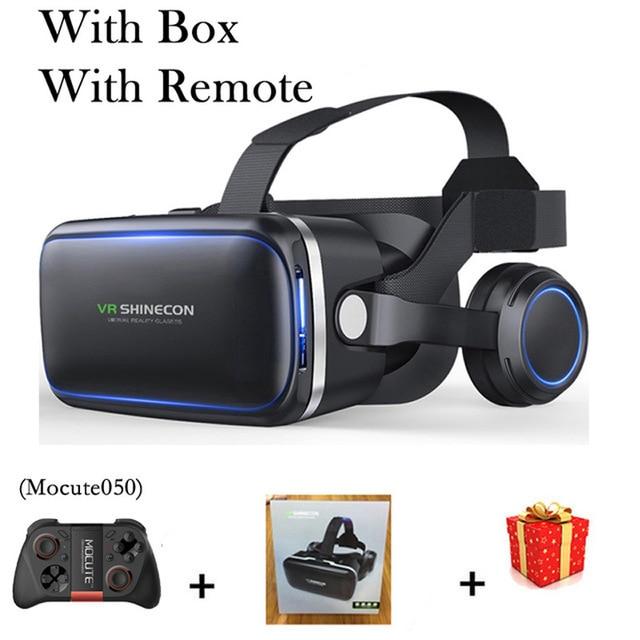 Shinecon 6.0 Casque VR Virtual Reality Glasses 3 D 3D Goggles Headset Helmet For iPhone Android Smartphone Smart Phone Stereo