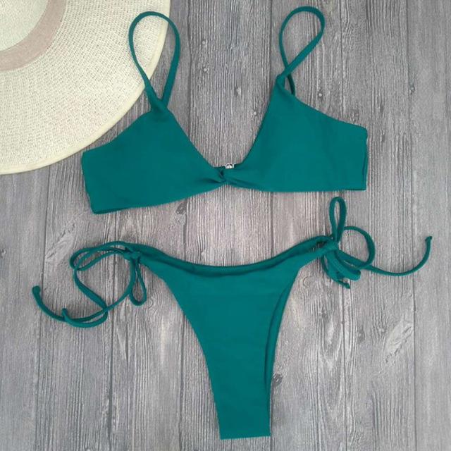 2019 New Fashion Summer Swimming Pool Wear Beach Wear Women Bandage Bikini Set Push-Up Brazilian Swimwear Beachwear Swimsuit